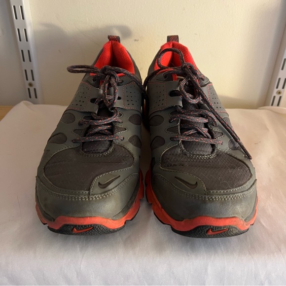 Women's NIKE FLEX TRAIL Gray + Orange H2O Repel Running Shoes Sneakers Size 10 - Picture 2 of 6